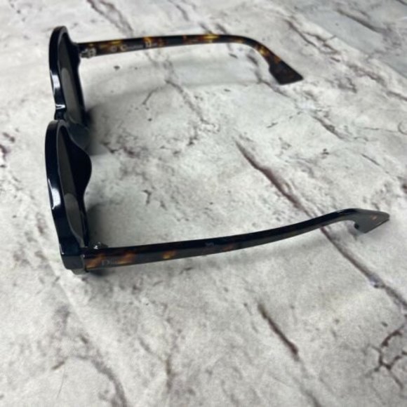 Dior TAONR Black Havana Round oversized Sunglasses - Picture 6 of 10